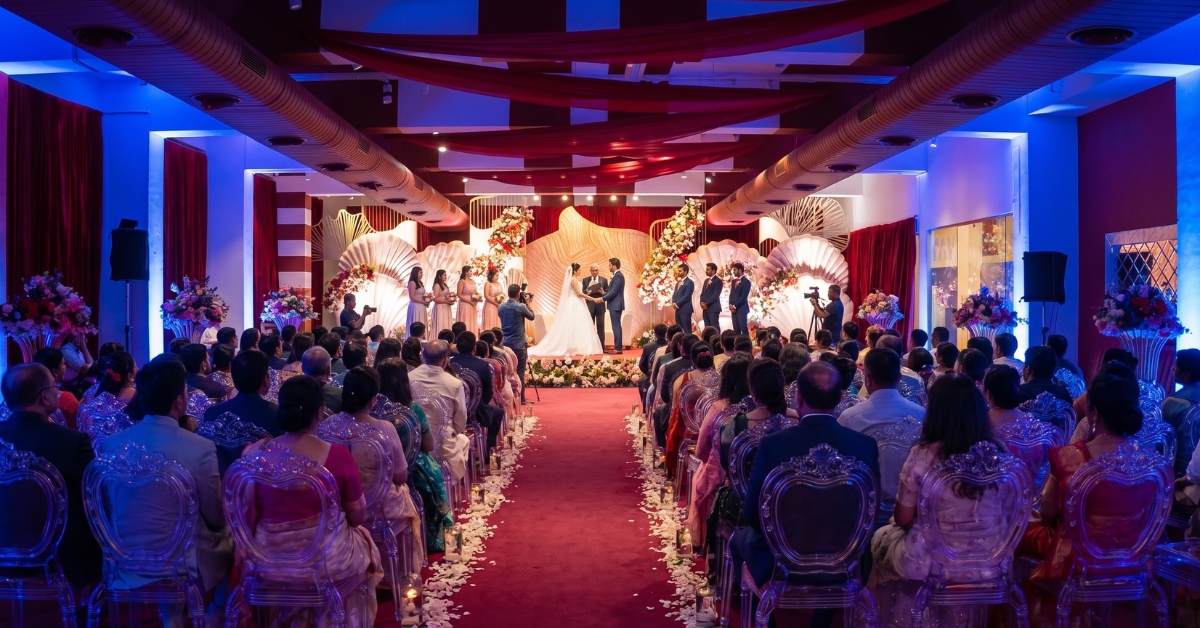 Wedding celebration at Yutori Spaces, Bengaluru