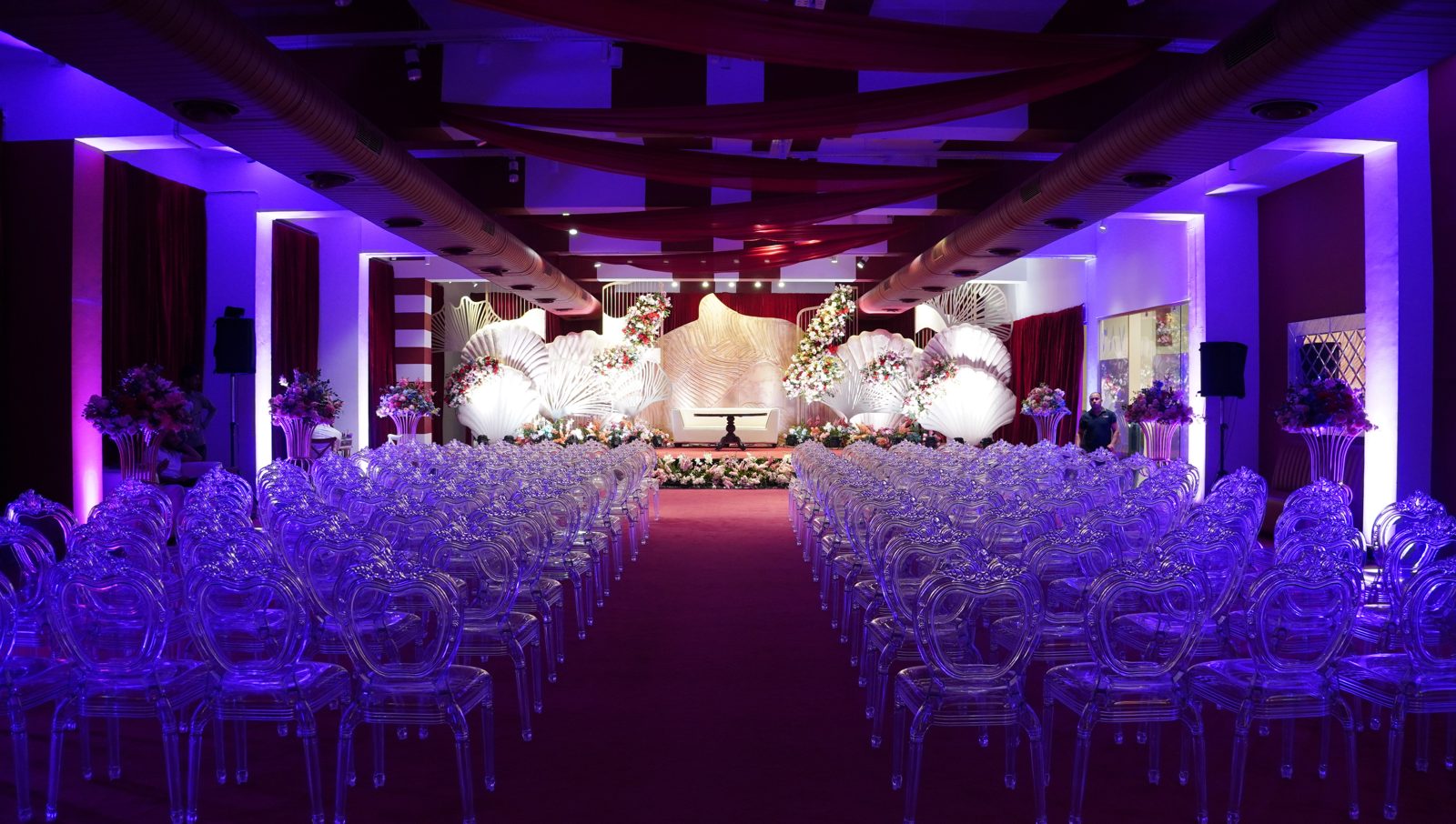 A wedding celebration set up at Yutori Spaces, Bengaluru
